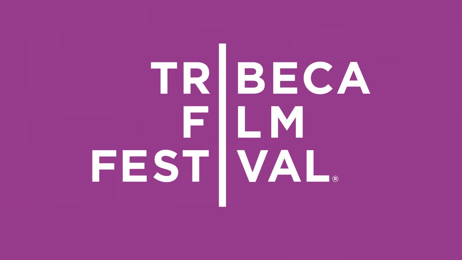 A purple background with the tribeca film festival logo.
